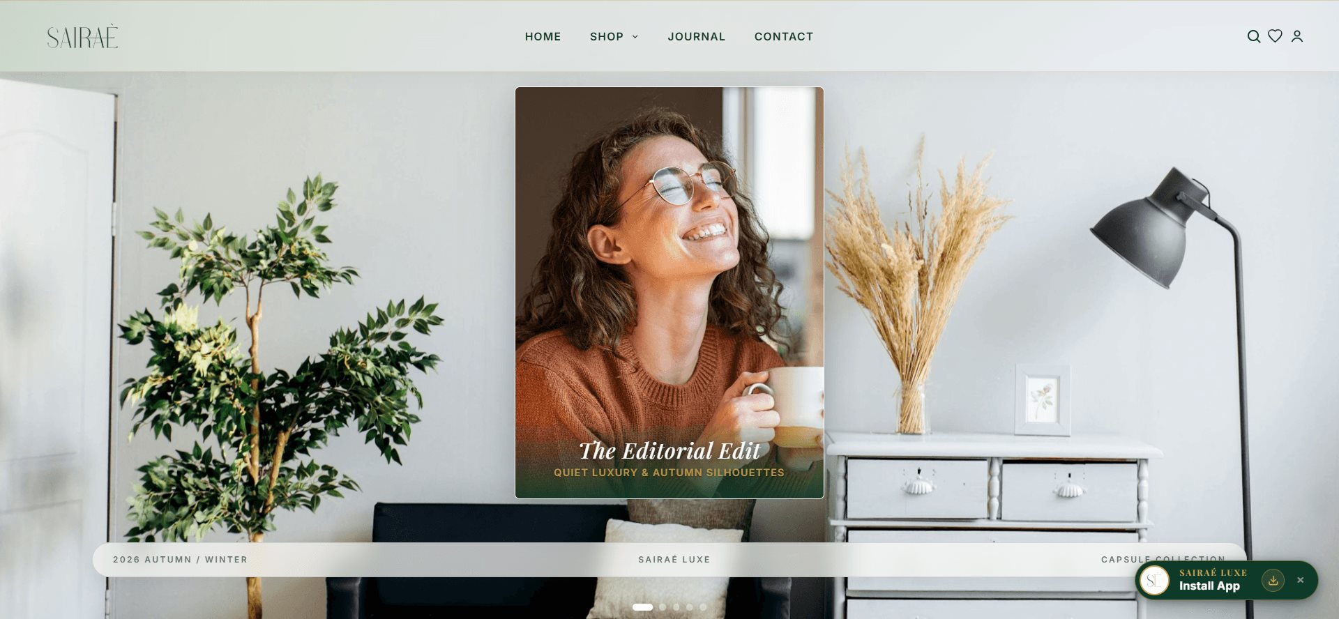 Sairaé Luxe — Custom Code E-Commerce Platform